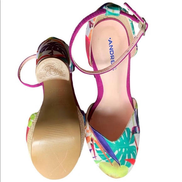 ANDREA WEDGES FLORAL STRAPS - Picture 3 of 4